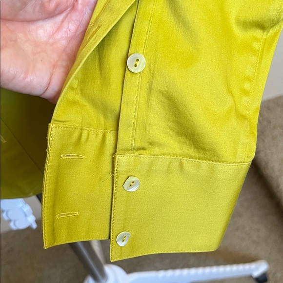 Elegant Yellow Button Down Shirt for Women - Picture 4 of 4